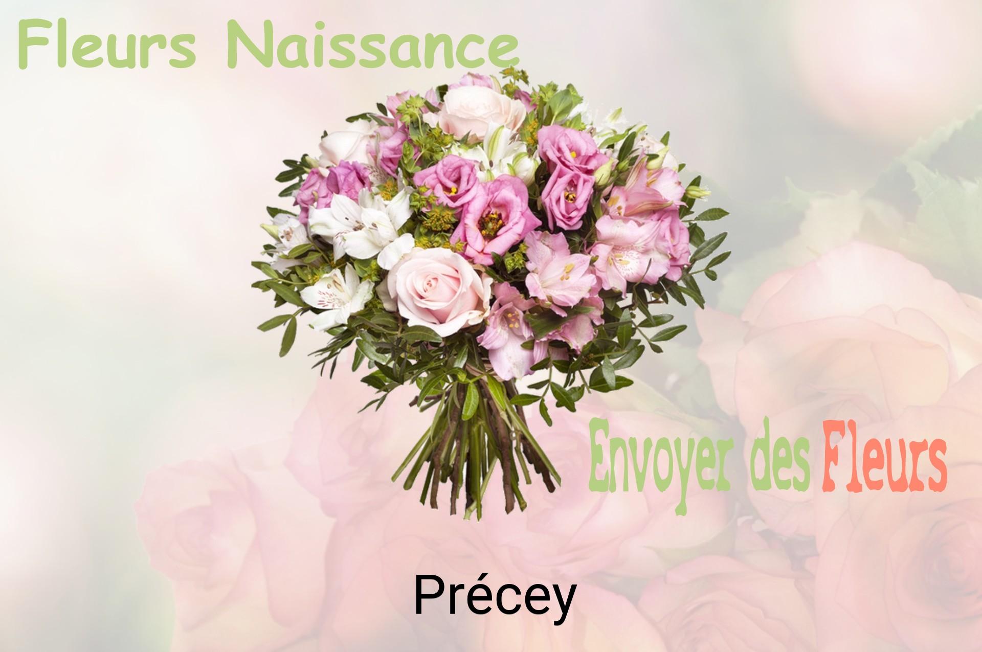 Bouquet de fleurs de naissance livré à Précey