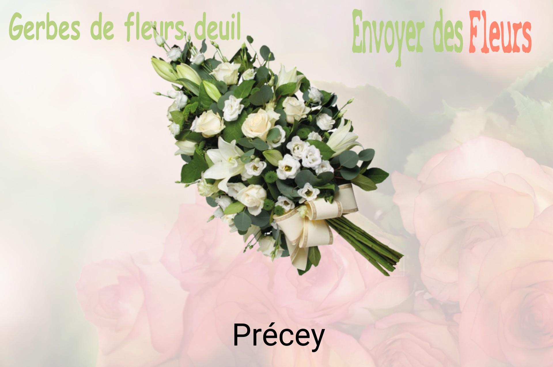 Gerbe de fleurs de deuil livrée à Précey